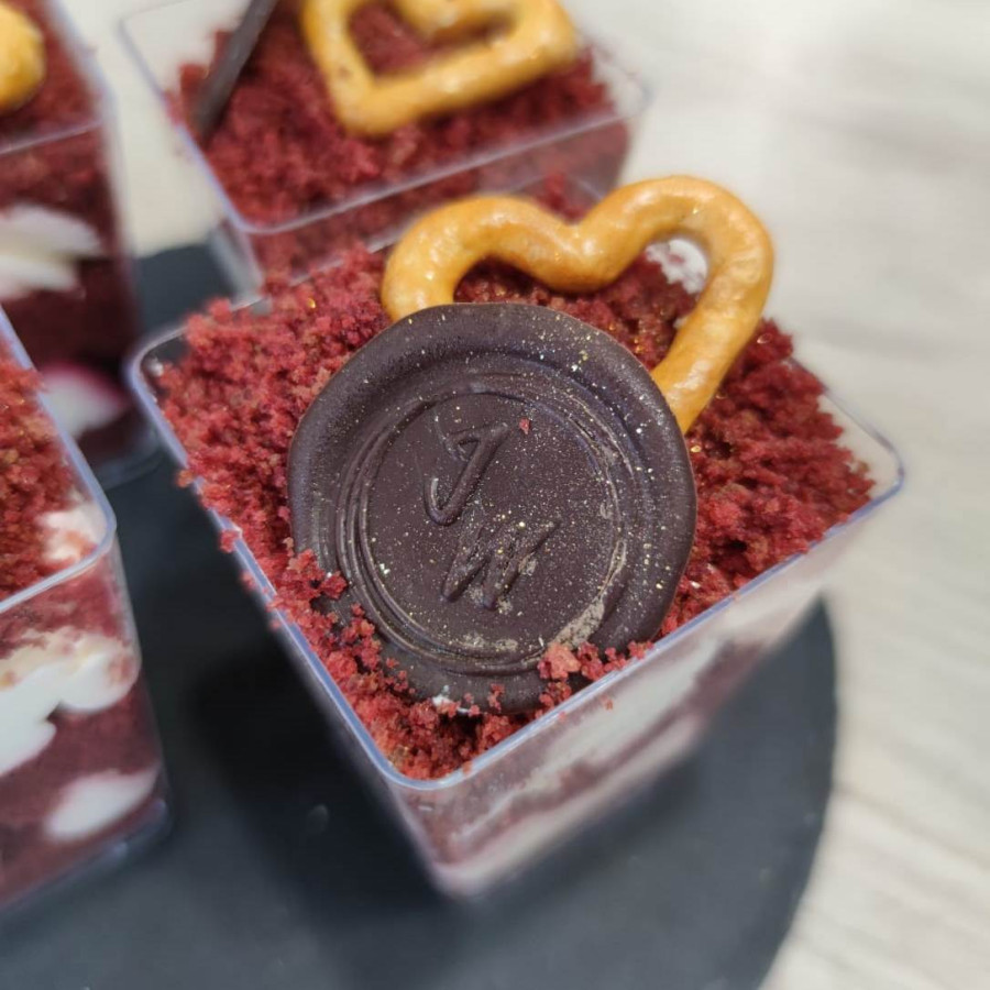 Dezert v kelímku - Red velvet